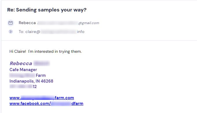 Retailer reply from Fat & Weird Cookie